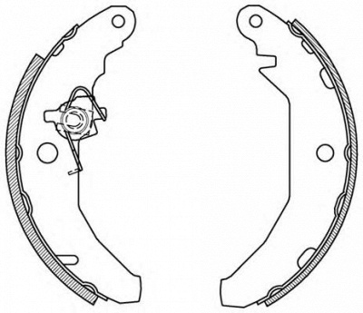 OPEN PARTS bsa202800 -  Комплект тормозных колодок